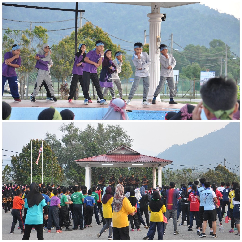 With huge number of participants, the physical exercise session becomes more fun and loud